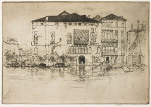 Paladserne fra det første Venedig-sæt, 1879-1880 af James Abbott McNeill Whistler